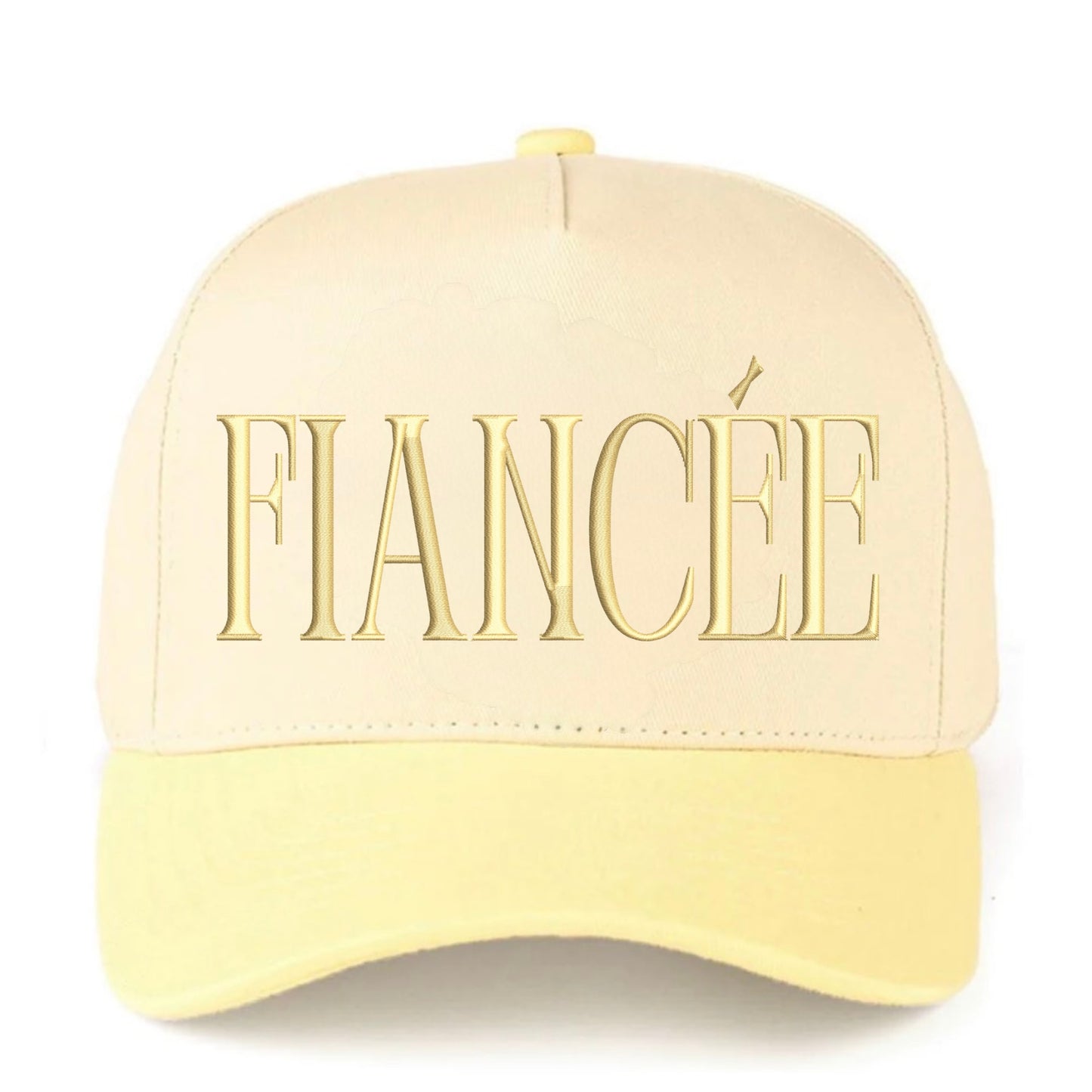FIANCÉE Hat - Natural/Butter Yellow