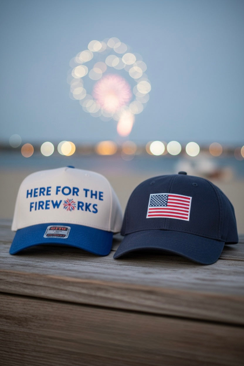 American Flag Dad Hat - Navy