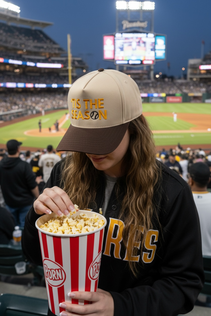'Tis The Season Baseball - Natural/Brown