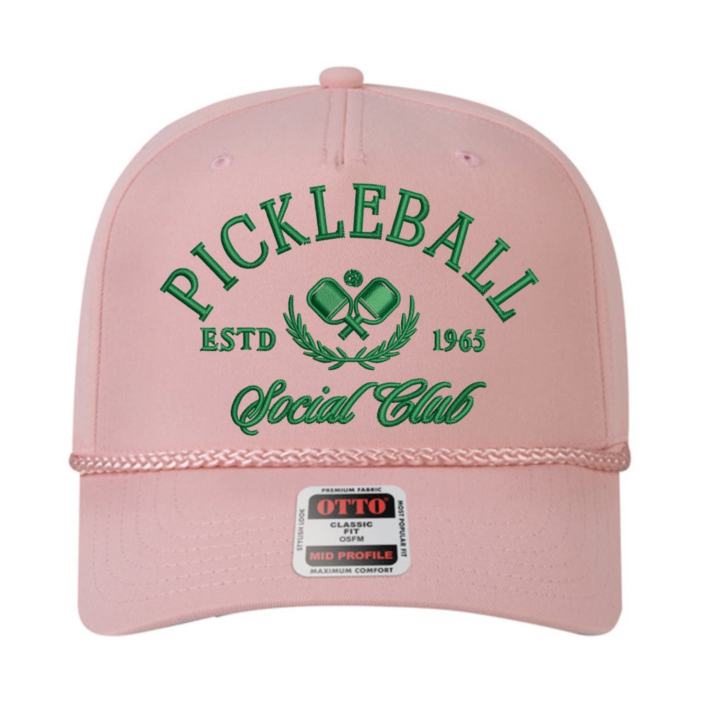 Pickleball Social Club Rope Hat - Pink