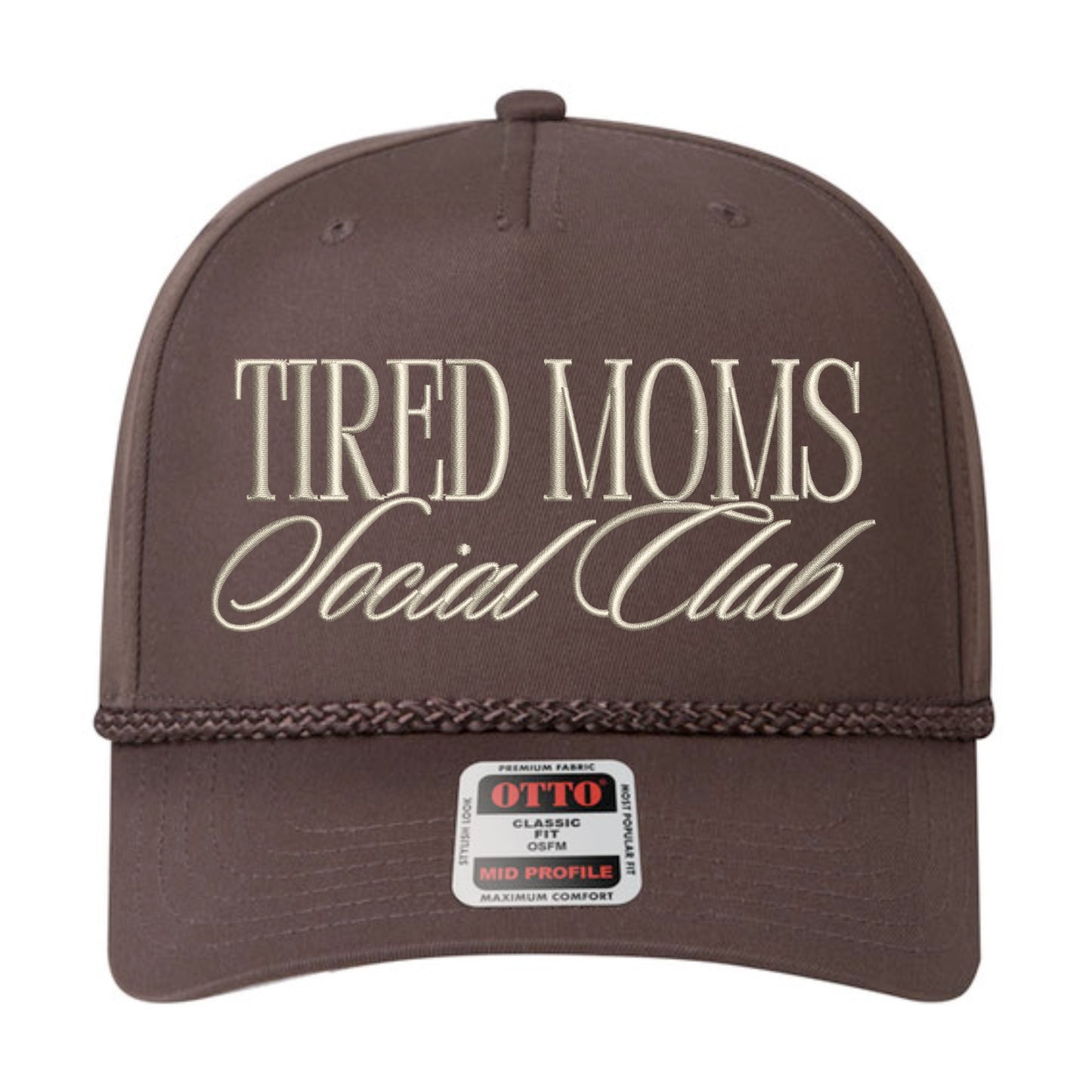 Tired Moms Social Club Rope Hat - Brown