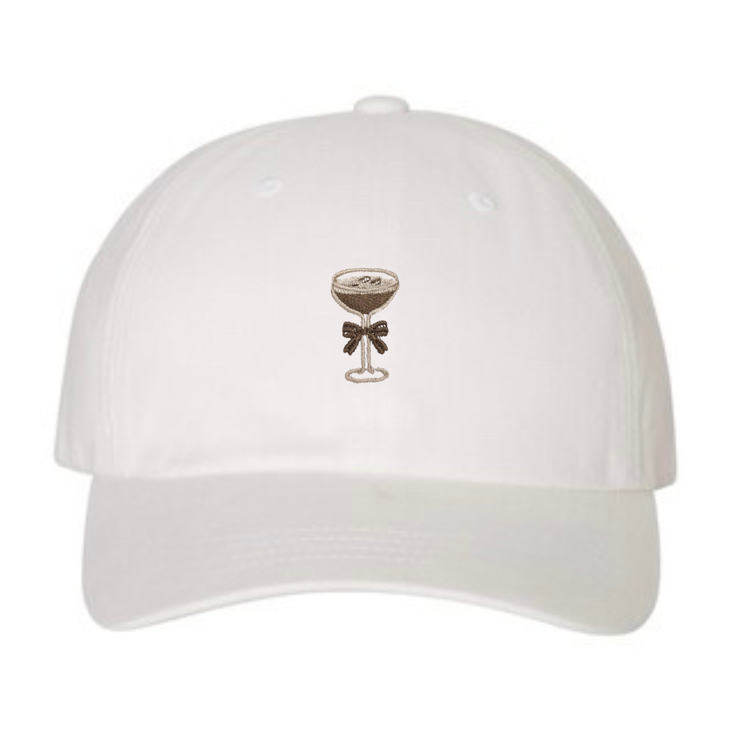 Espresso Martini Icon Dad Hat - White