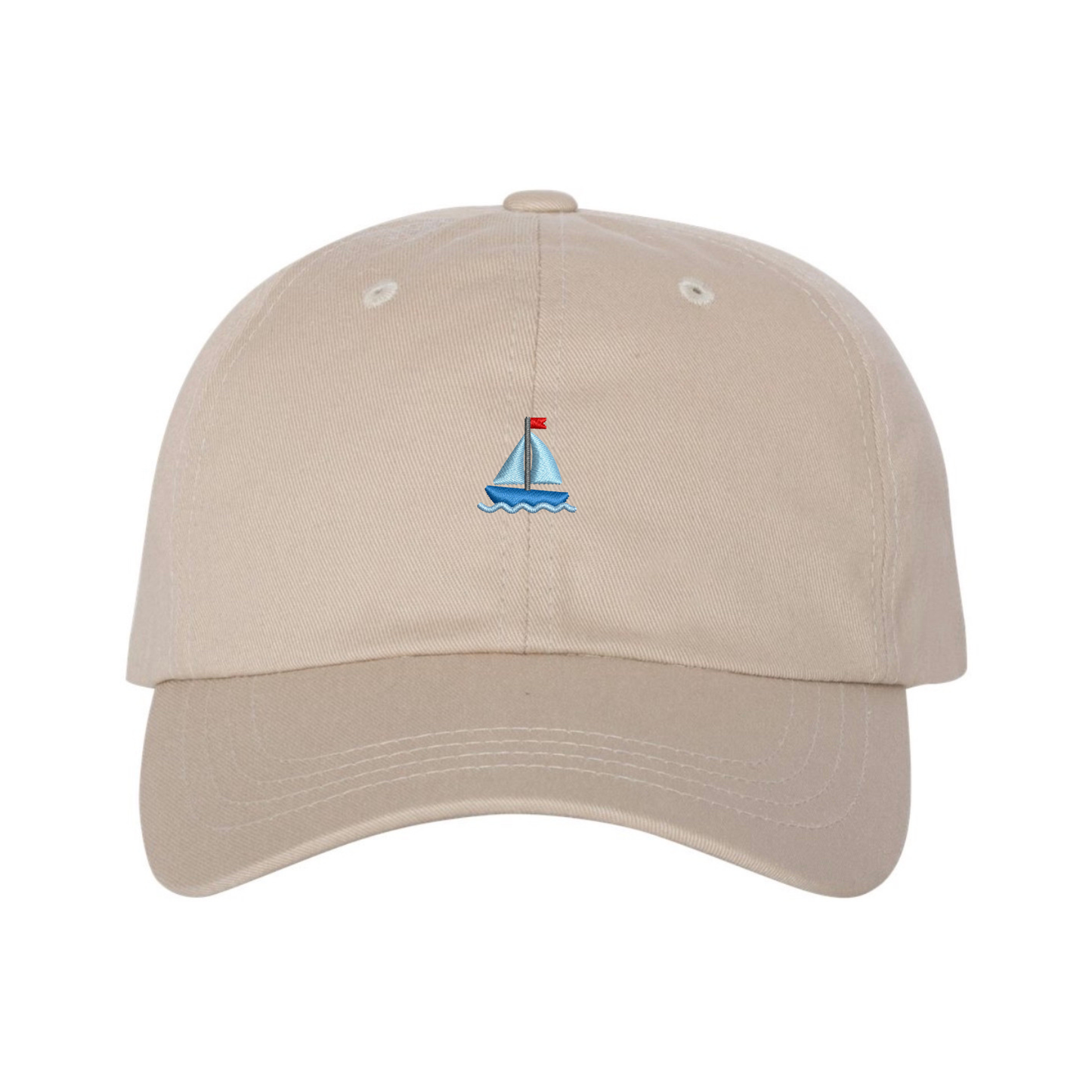 Sailboat Icon Dad Hat - Stone