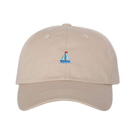 Sailboat Icon Dad Hat - Stone