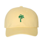 Palm Tree Icon Dad Hat - Butter Yellow