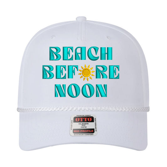 Beach Before Noon Rope Hat - White