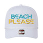 BEACH PLEASE Rope Hat - White