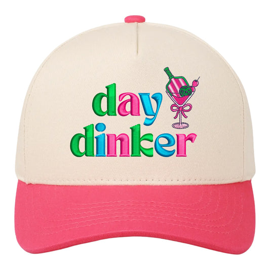 Day Dinker Hat - Natural/Hot Pink