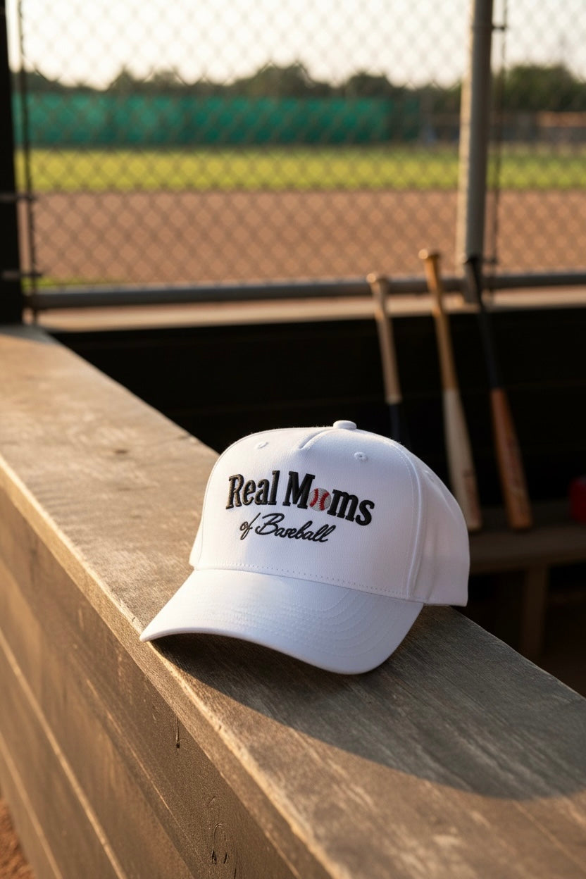 Real Moms of Baseball Hat - White
