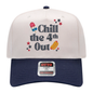 Chill the 4th Out Hat- Natural/Navy