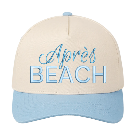 Après Beach Hat - Natural/Baby Blue
