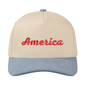 America Denim Hat - Natural/Denim