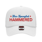 Star Spangled Hammered Foam Trucker - White