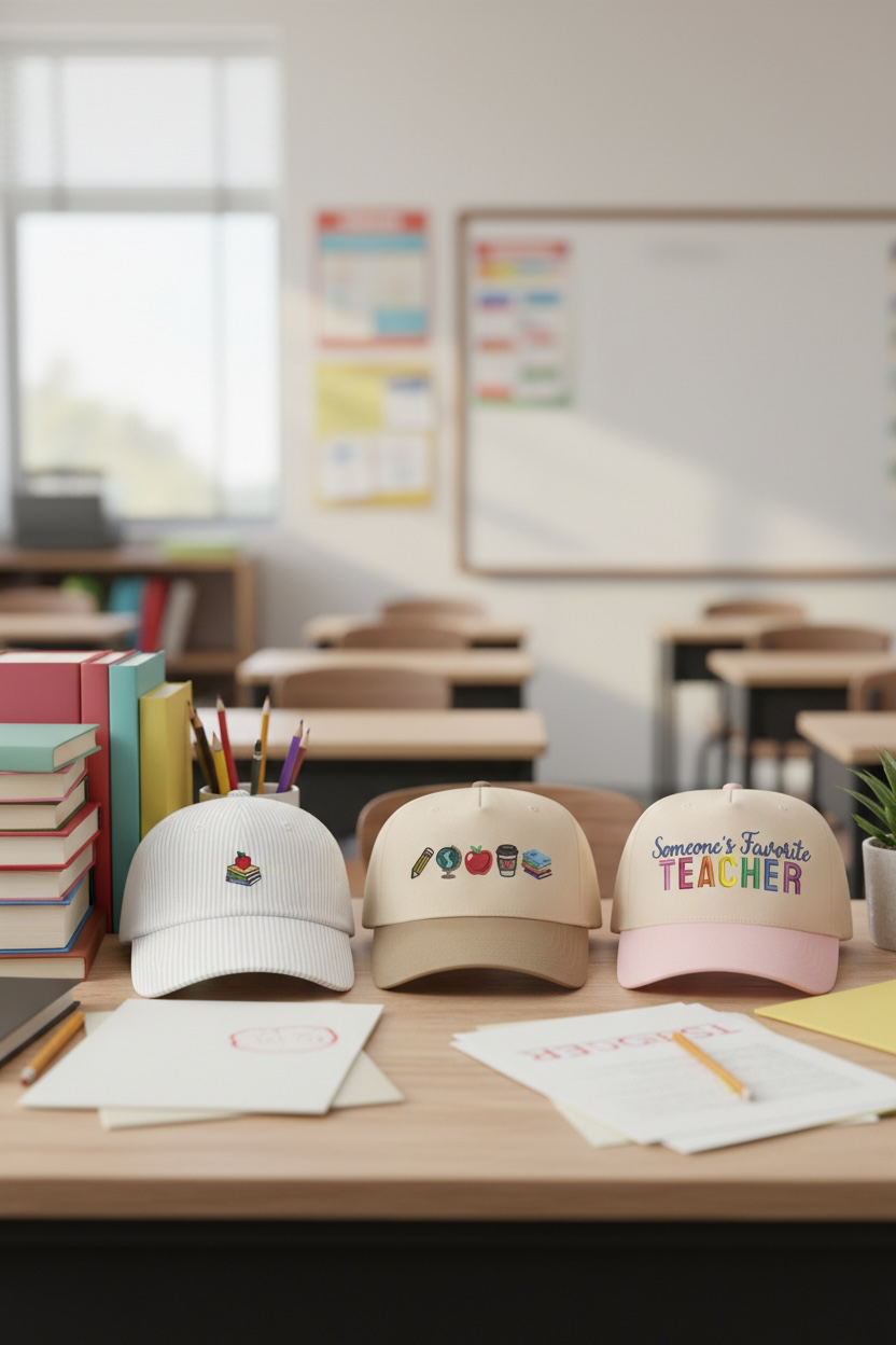 Someone’s Favorite Teacher Hat - Natural/Baby Pink