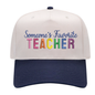 Someone’s Favorite Teacher Hat - Natural/Navy