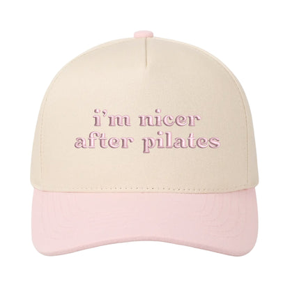 Im Nicer After Pilates Hat - Natural/Baby Pink