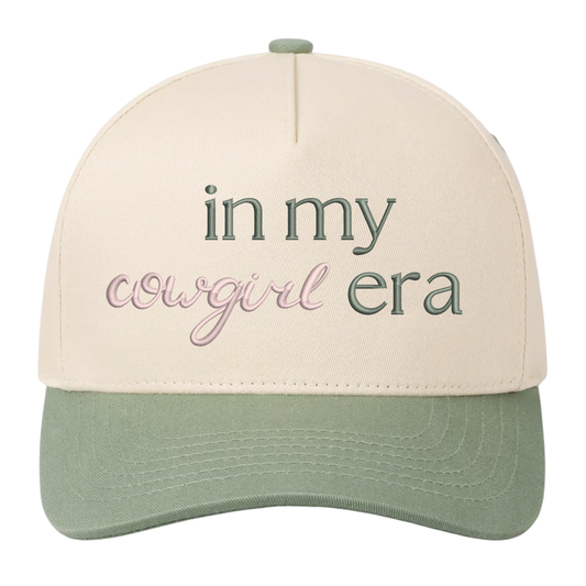 In My Cowgirl Era Hat - Natural/Olive