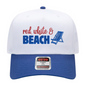 Red, White & Beach Hat - White/Blue