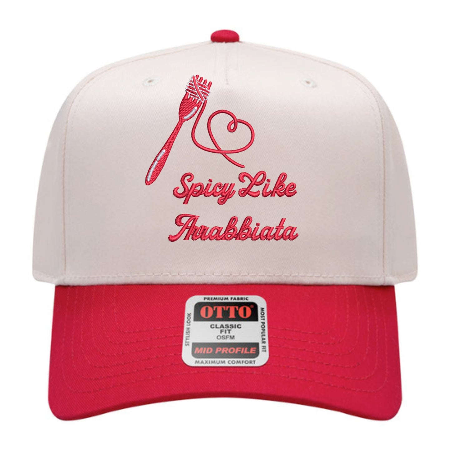 Spicy Like Arrabbiata Hat - Natural/Red