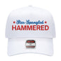 Star Spangled Hammered Hat - White
