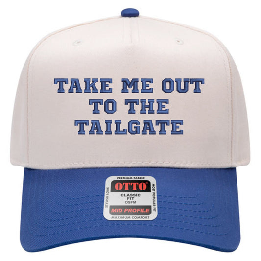 Take Me Out To The Tailgate Hat - Natural/Royal