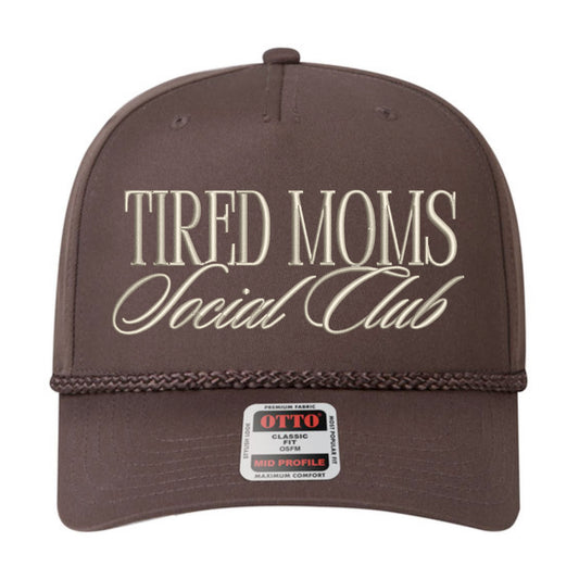 Tired Moms Social Club Rope Hat - Brown