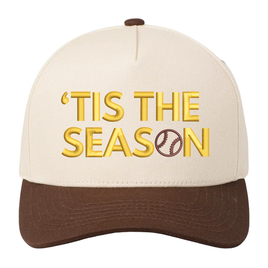 'Tis The Season Baseball - Natural/Brown