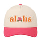 Aloha Hat - Natural/Hot Pink